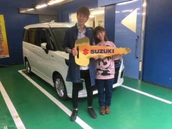 ソリオ　ご納車おめでとうございます